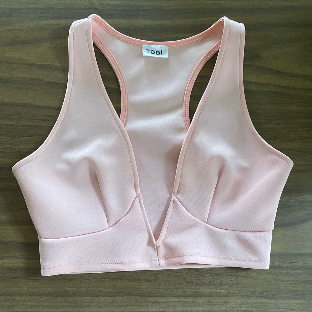 Tobi Low-Cut Racerback Crop Top